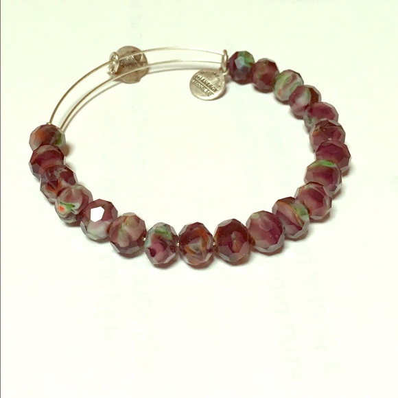 Purple beaded Alex and Ani bracelet