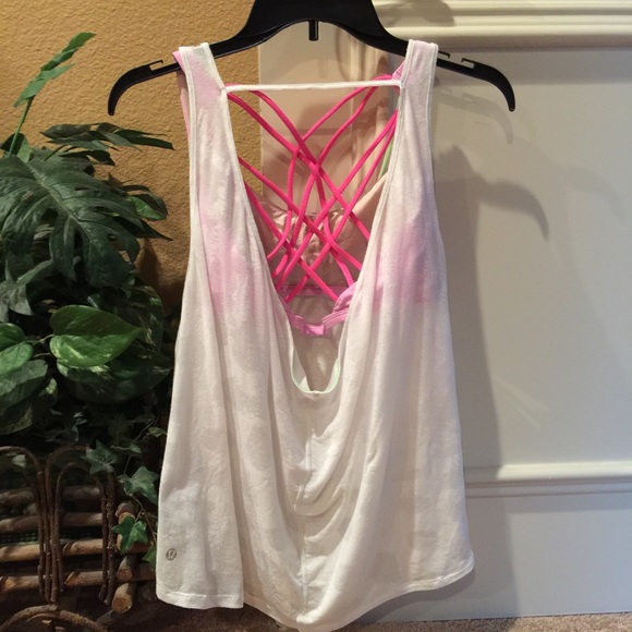 Lululemon open back draped tank-medium