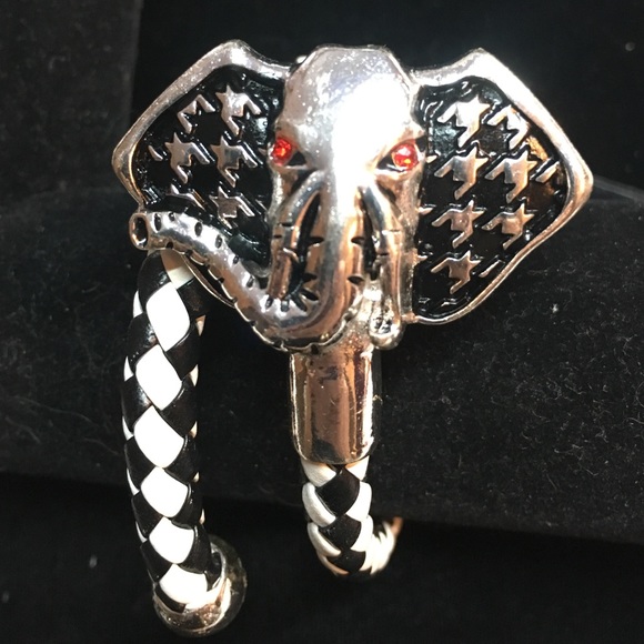 ALABAMA FANS Elephant Bracelet Houndtooth - Picture 1 of 4