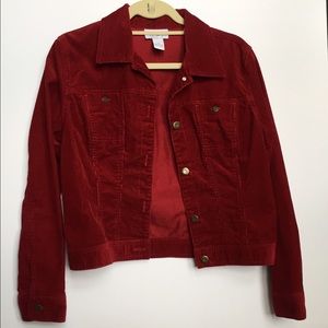 Loft Red corduroy jacket