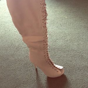 Thigh High Lace up Boots