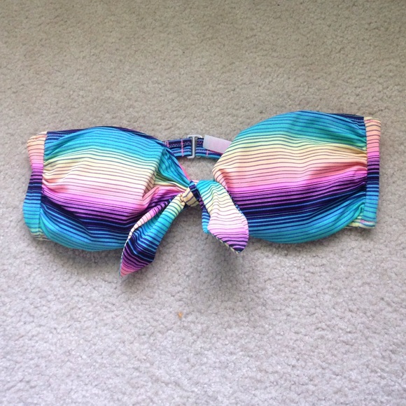 Victoria's Secret Rainbow Strapless Bikini