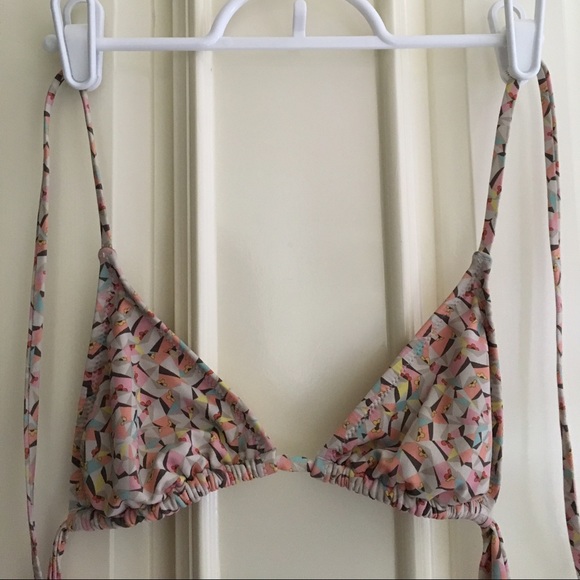 j. crew pink bikini top
