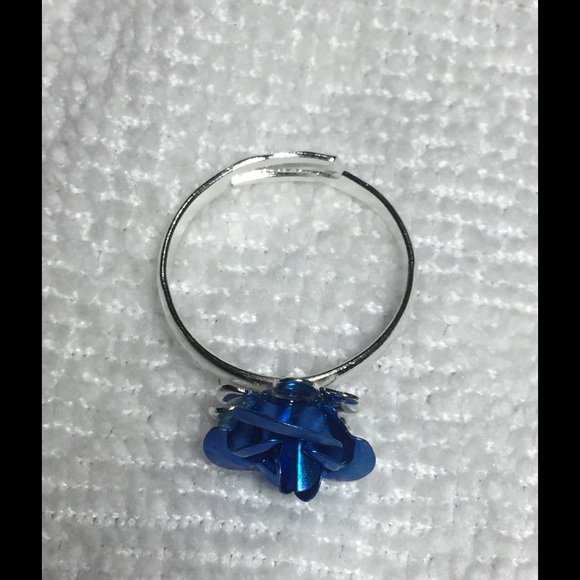 SOLD OUT Cute Blue Rose Ring - Picture 2 of 4