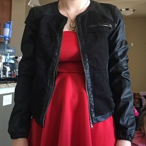 Lacey leather jacket, size medium worn once