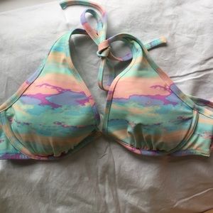VS High tie halter bikini top