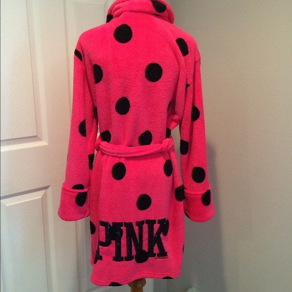 VS Pink Polka Dot Robe