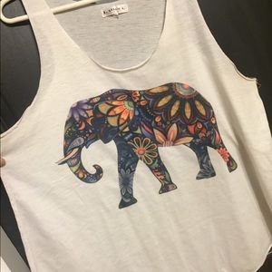 Patterned Elephant Tank