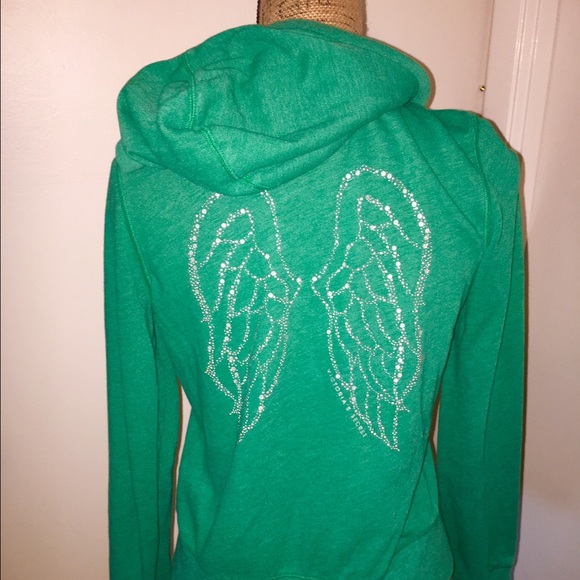 Victoria's Secret Green Angel Supermodel Hoodie