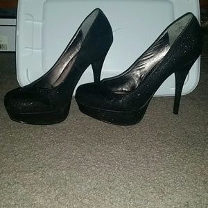 Black Glitter Steve Madden