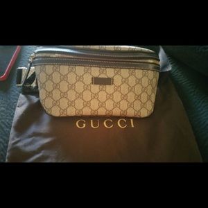 Gucci canvas belt bag