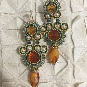 One-of-a-kind handmade in Italy earrings.