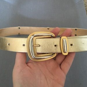 Authentic Doncaster Metallic Silver Belt