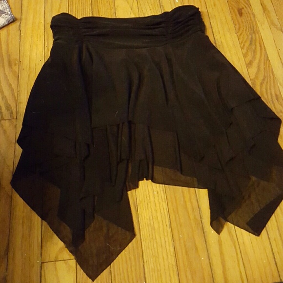 Small Layered Black Skirt
