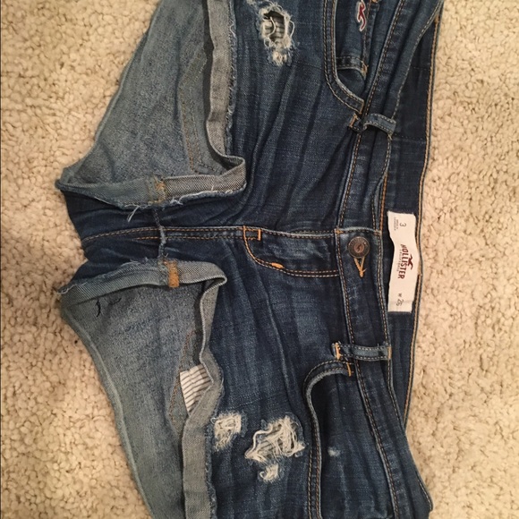 high waisted distressed shorts