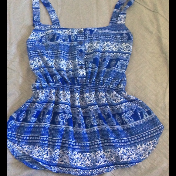 Elephant print blouse