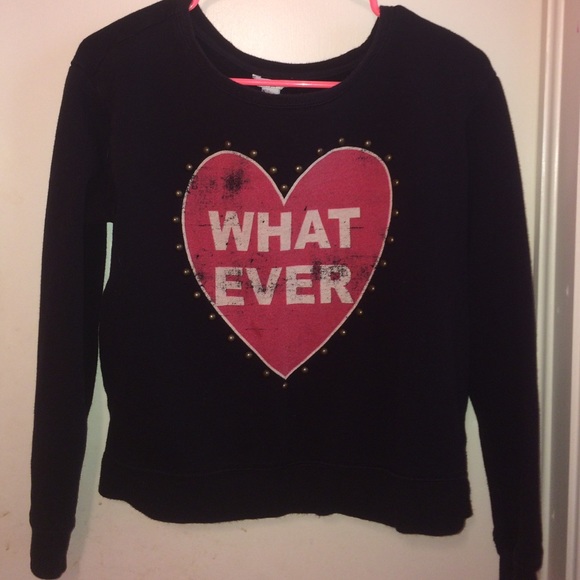 Black "whatever" sweater