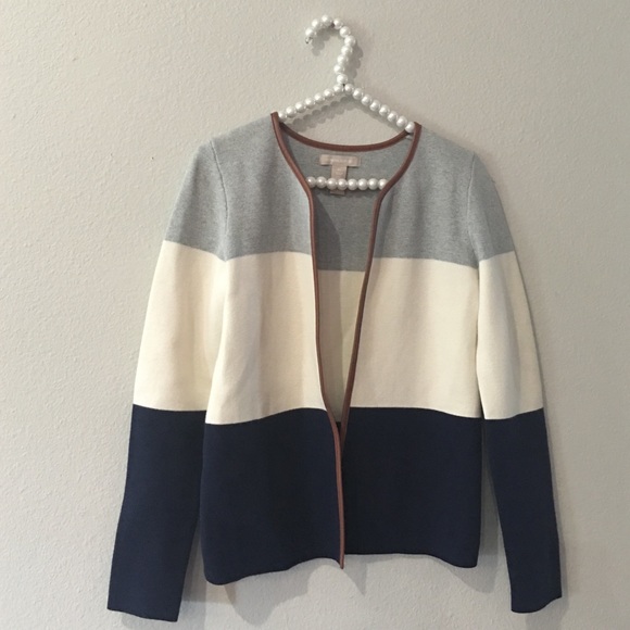 Banana Republic Colorblock Sweater Jacket - Picture 2 of 4