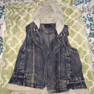 Charlotte Russe jean vest