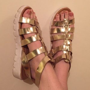 Gold Gladiator Sandal