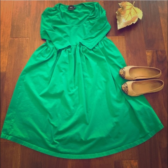 Green Asos maternity dress