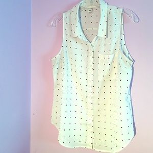 Old Navy Black and White Dress Top