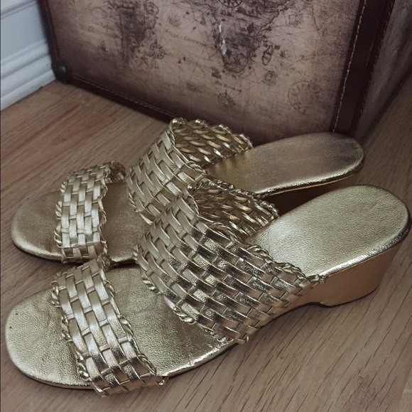 Gold sandals