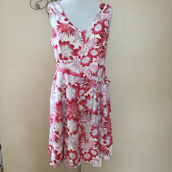 lands end linen dress