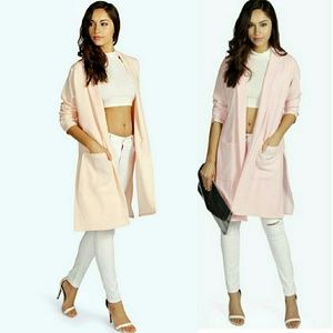 Gloria side split duster coat