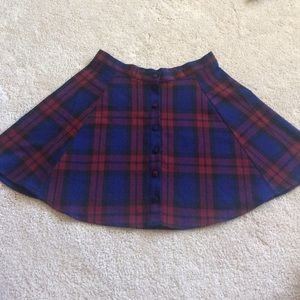Skater skirt in plaid