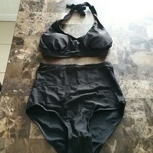 Brand new high-waisted bathing suit