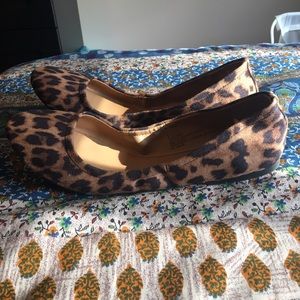 Cheetah print ballet flats