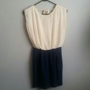 Open Back Dress w/ Sheer Top