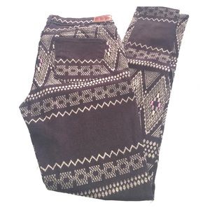 Levi's sequence pattern. Legging. size 30