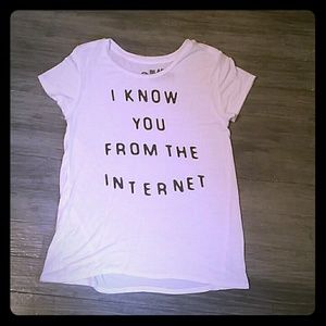 "I know you from the internet"Black Matter t-shirt