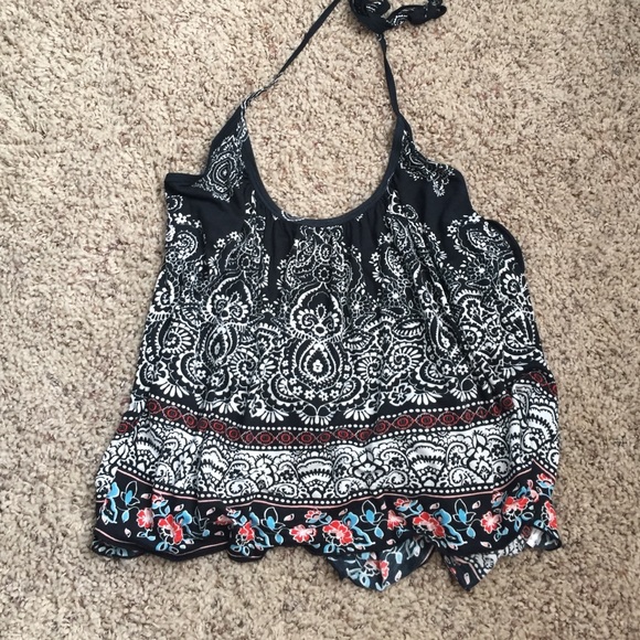 Halter tie neck tank