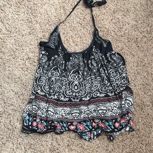 Halter tie neck tank