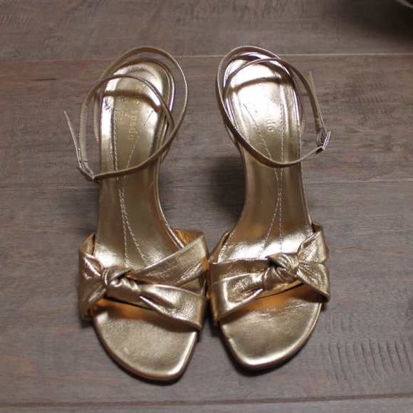 Gold Kate Spade heels