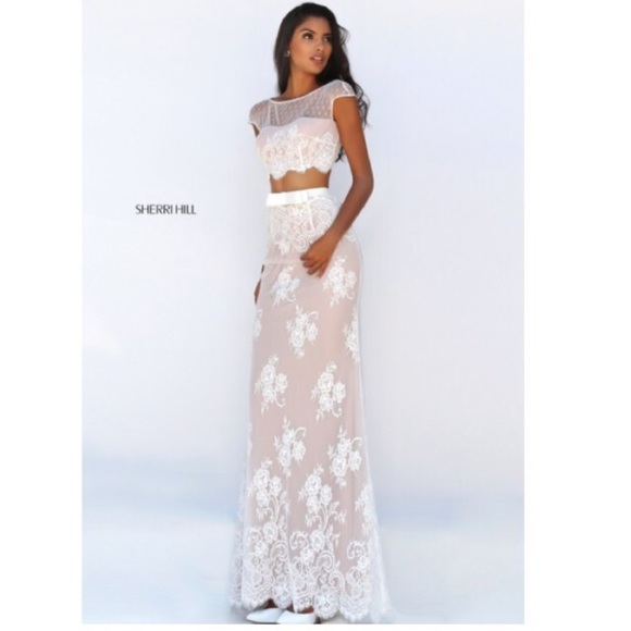 Two-piece prom dress