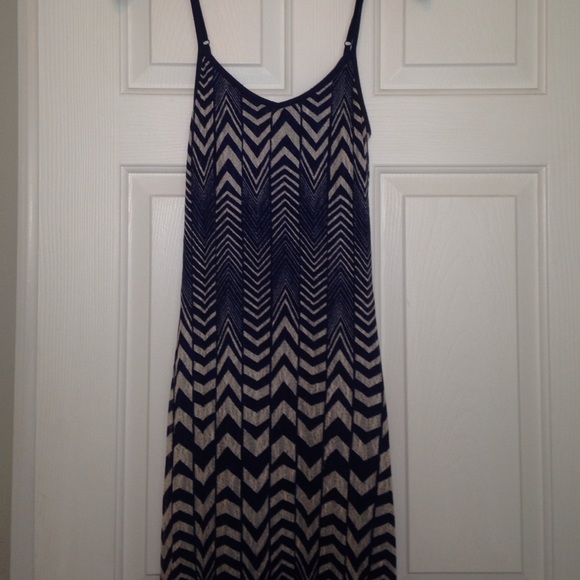 Stripped blue maxi