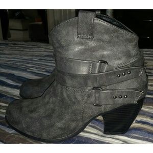 Grey Ankle Boots