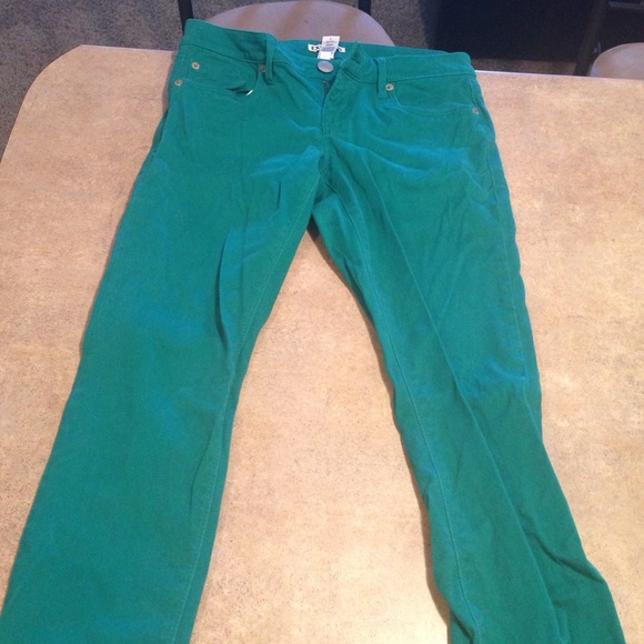 Express Kelly green jeggings