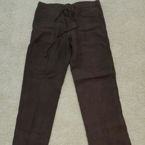 Linen drawstring pants