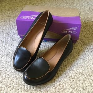 Dansko Black leather loafers