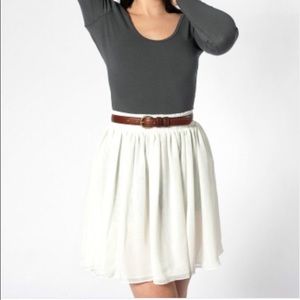 White chiffon American apparel skirt