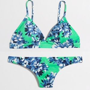 {J. Crew Factory} floral bikini - top M, bottom S