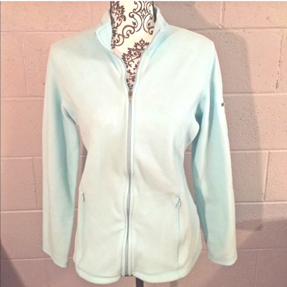 L.L Bean Active Fleece Jacket Light Blue - Picture 1 of 4