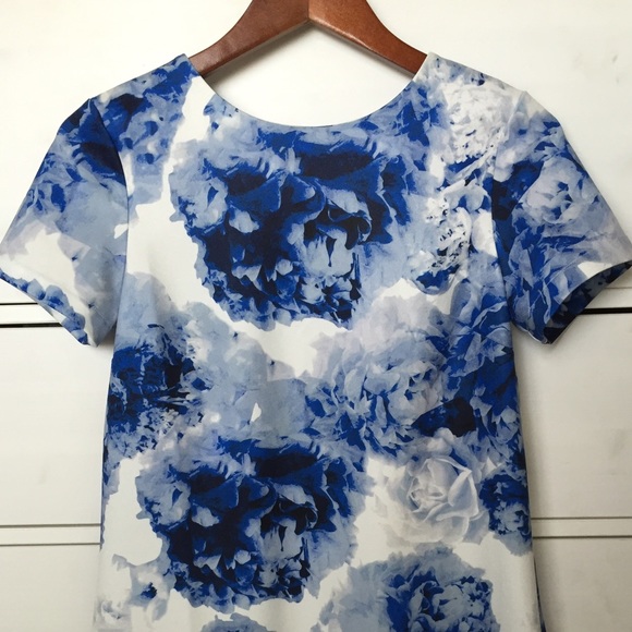 WYLDR Whitley Shift Dress in Blurred Floral - Picture 1 of 3