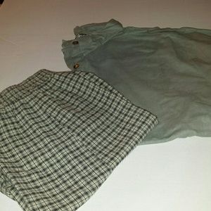 Proudly Plus Linen Short Set sz 22 W