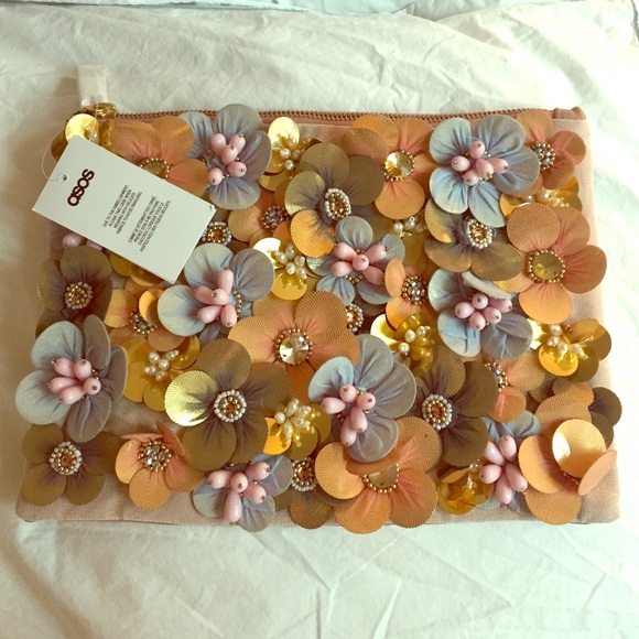 ASOS Handbags - ASOS floral clutch